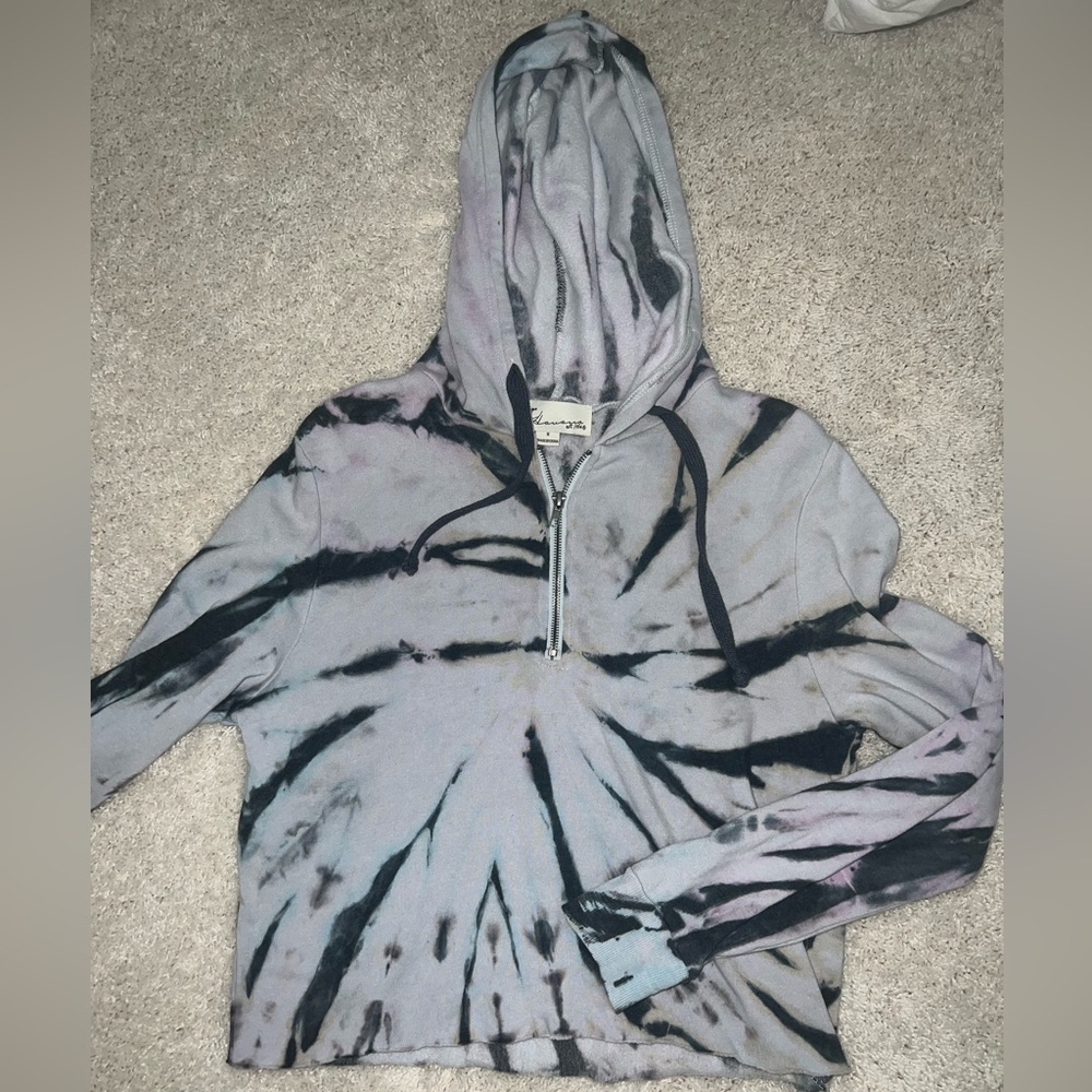 Tie Dye, quarter zip hoodie